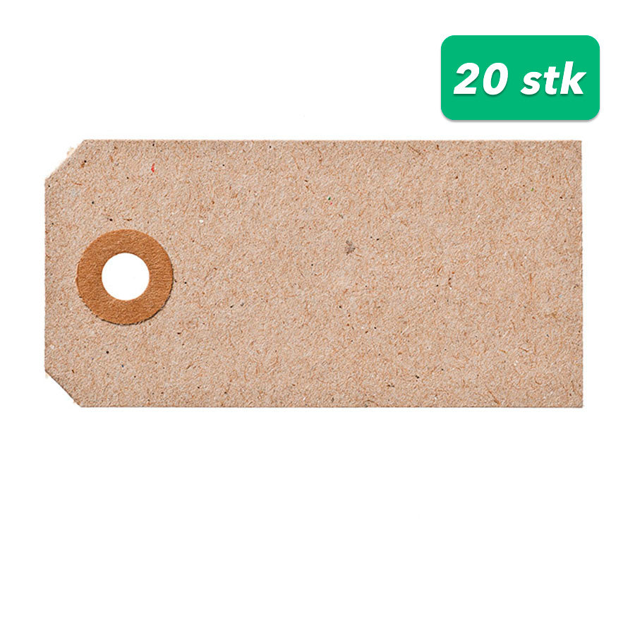 Manilamærker Kvistkarton | 5 x 10 cm | 20 stk
