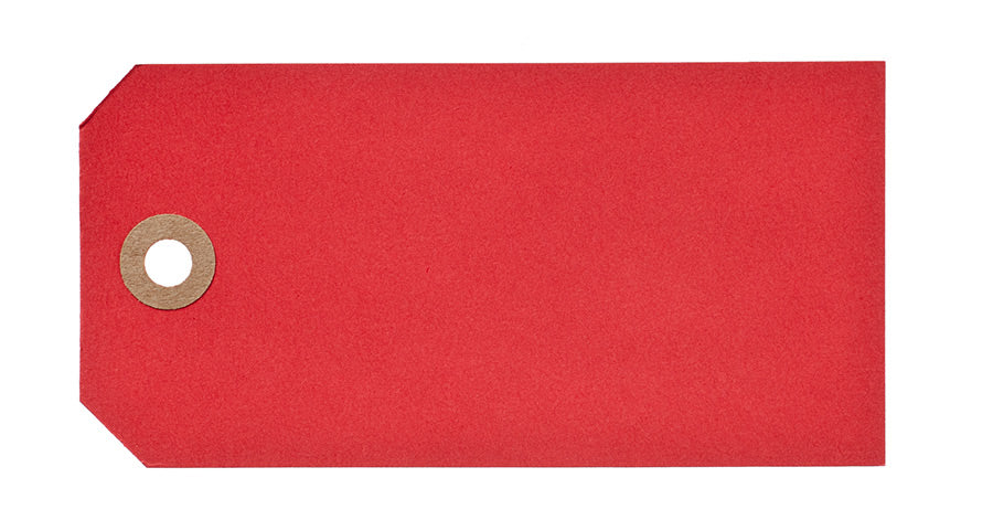 Manilamærke Rød | 6 x 12 | 1.000 stk
