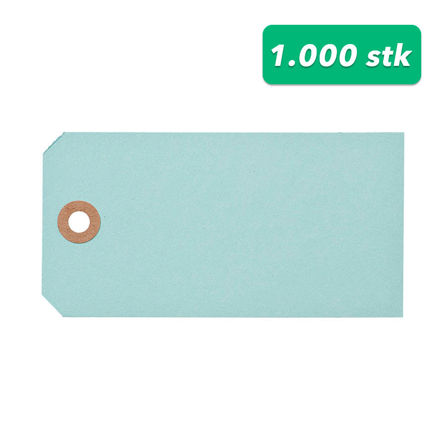 Manilamærke Lyseblå | 6 x 12 cm | 1.000 stk