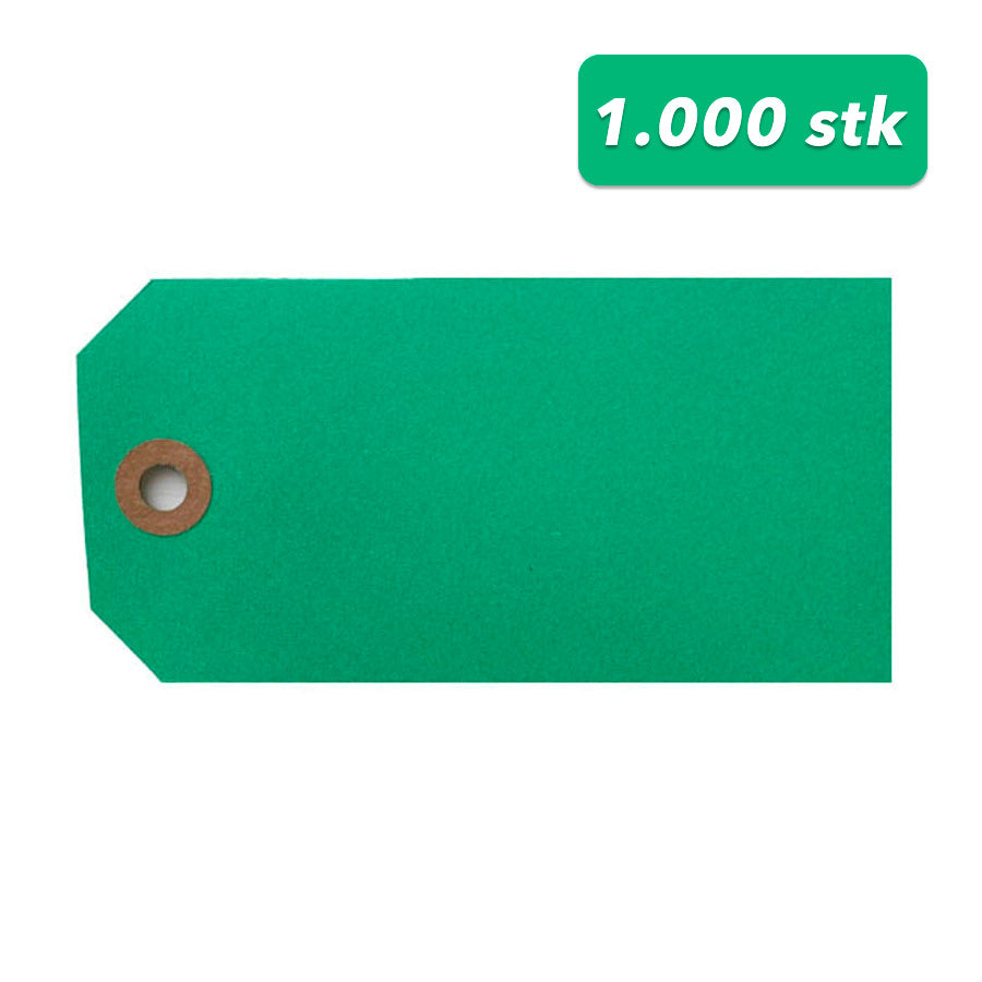 Manilamærke Grøn | 5 x 10 cm | 1.000 stk