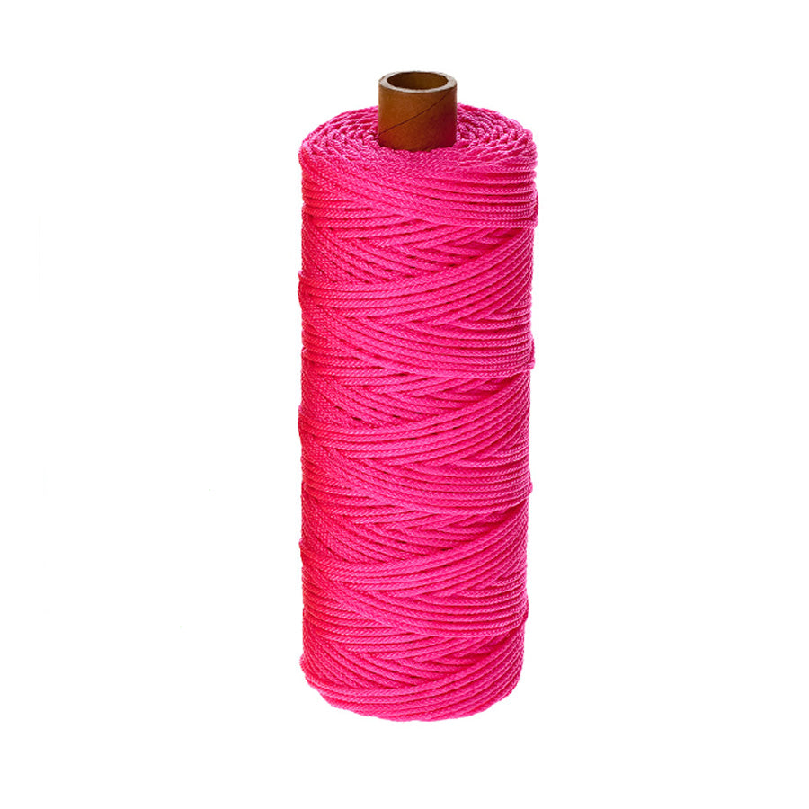 Murersnor | Fluorescerende pink | Krydsflettet | 1,5mm | 220meter