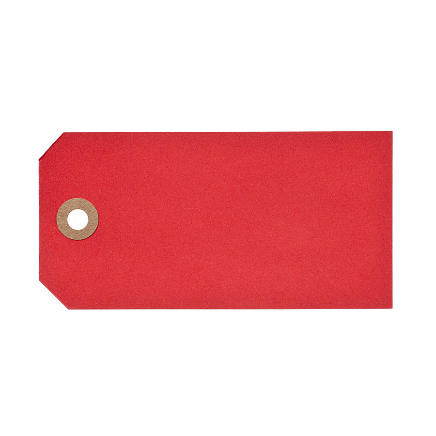 Manilamærke Rød | 4 x 8 cm | 1.000 stk