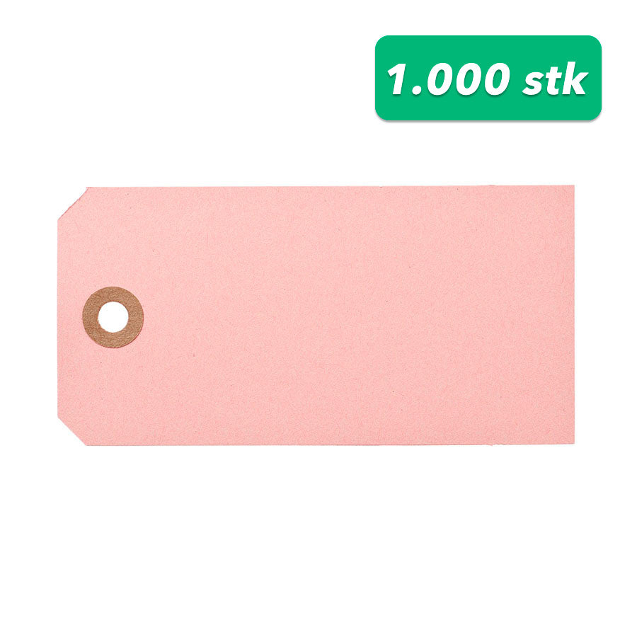 Manilamærke Rosa | 6 x 12 cm | 1.000 stk