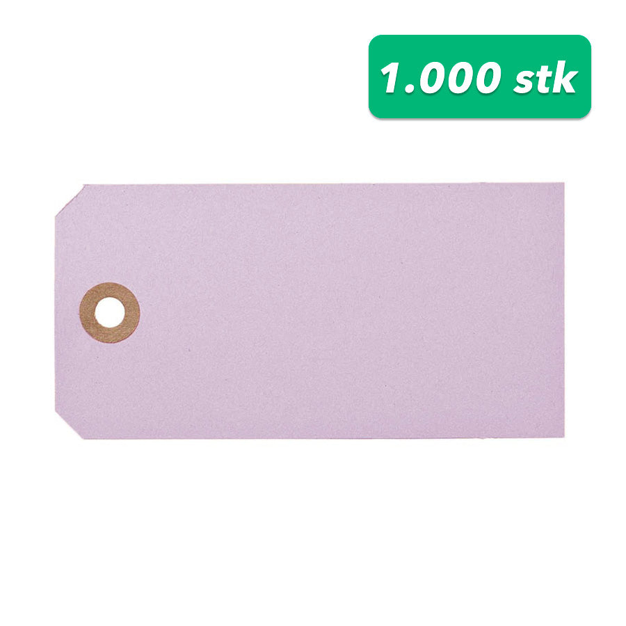 Manilamærke lyslilla 6 x 12 cm | 1.000 stk