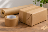Brunt papir med 6 ruller papirtape